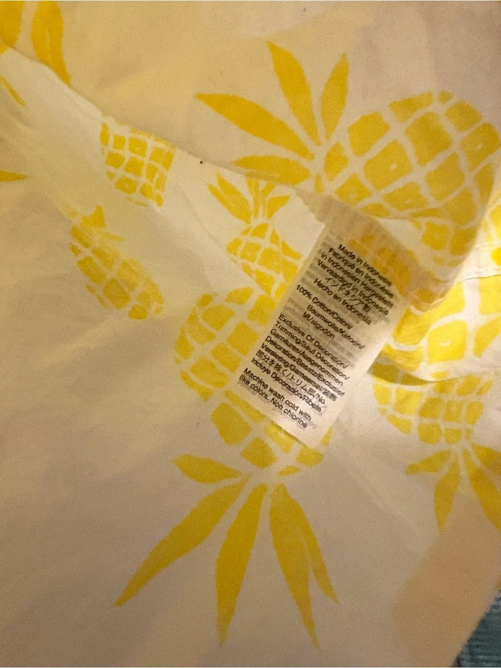 J By J. Crew Pineapple Cotton Women’s Lightweight Pajama Set